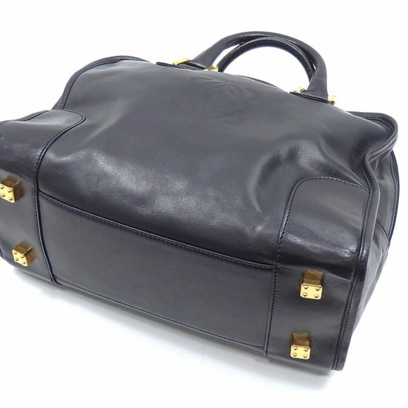 Loewe Handbag Amazona 32 Ladies Black Leather - Picture 2 of 9